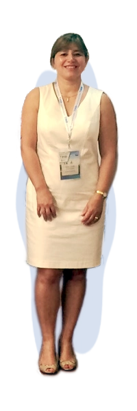 Liliana Rozo en un congreso de terapia manual ortopedica
