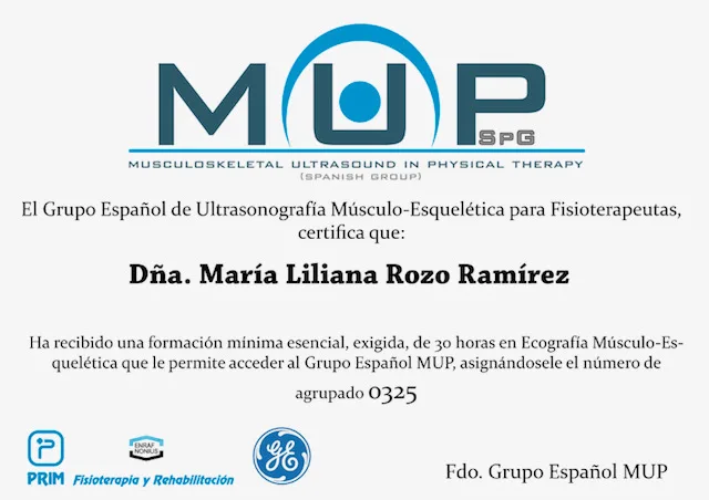 Título de Miembro MUP, marzo 2018