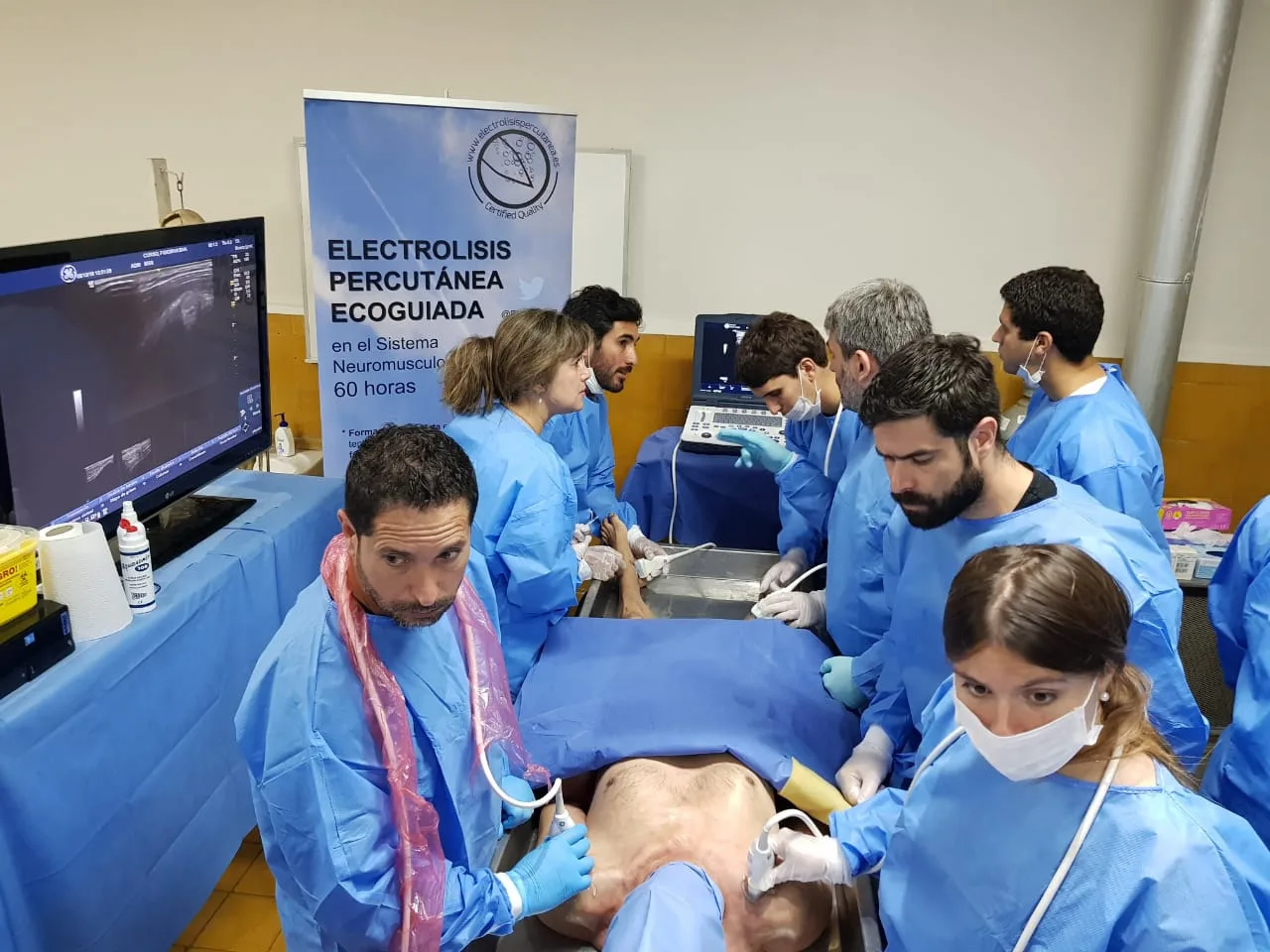Curso de Electrólisis Percutánea Ecoguiada. Santiago, diciembre 2018